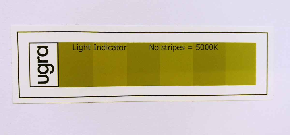 UGRA light indicator sticker
